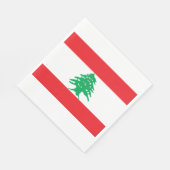 Libanesische Flagge (Libanon-Flagge) Serviette (Ecke)