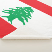 Libanesische Flagge (Libanon-Flagge) Sherpadecke (3/4)