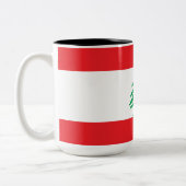 Libanesische Flagge (Libanon-Flagge) Zweifarbige Tasse (Links)