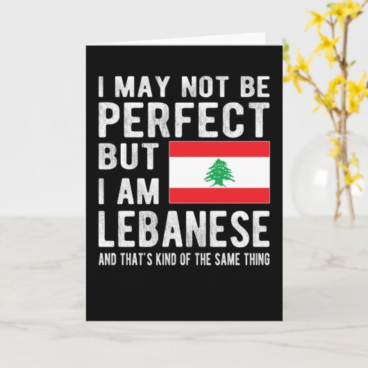 Libanesische Flagge Libanon Heritage Libanesische Karte (Gelbe Blume)
