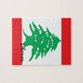 Libanesische Flagge & Naher Osten - Rätsel/Sportfa Puzzle (Horizontal)