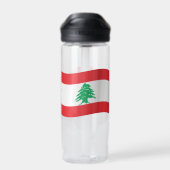 Libanesische Flagge, Patriotischer Libanon Trinkflasche (Rückseite)