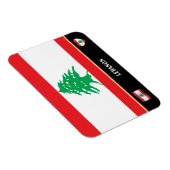 Libanesische Flagge und Libanon - Land - Reise / L Magnet (Rechte Seite)