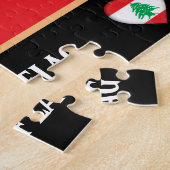 Libanesische Flagge und Libanon/Libanon Puzzle (Seite)