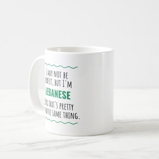 Libanesische Geschenkidee Kaffeetasse (Vorderseite Links)