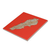 libanesische Karte Fliese (Seite)