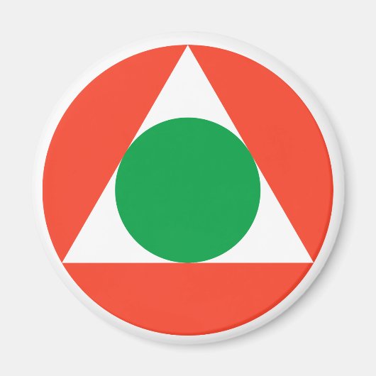 Libanesische Luftwaffe Roundel Magnet (Vorne)