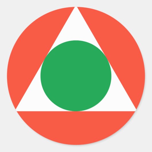 Libanesische Luftwaffe Roundel Runder Aufkleber (Vorderseite)