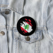 libanesische Rippenflagge Button (Beispiel)