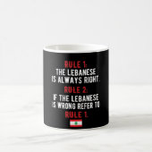 Libanesische Roots Libanon Flagge Libanon Kaffeetasse (Mittel)