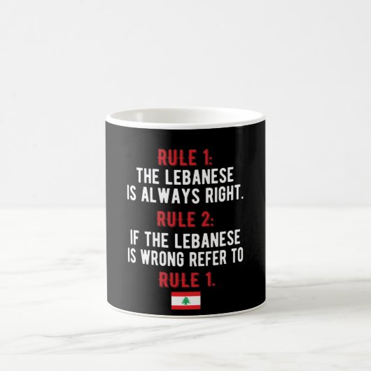 Libanesische Roots Libanon Flagge Libanon Kaffeetasse (Mittel)