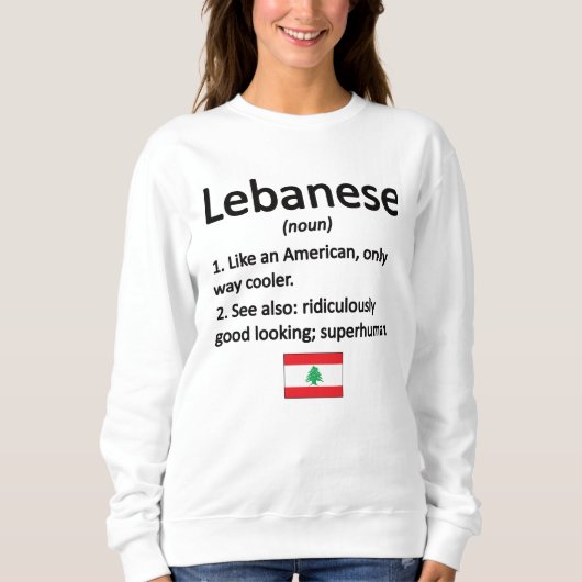 Libanesische Roots Libanon Flagge Libanon Sweatshirt (Vorderseite)