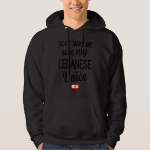 Libanesische Stimme Libanon Flag Libanesische Root Hoodie