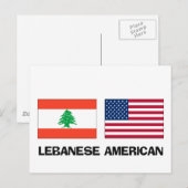 libanesischer Amerikaner Postkarte (Vorne/Hinten)