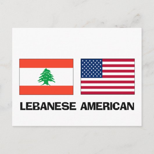 libanesischer Amerikaner Postkarte (Vorderseite)