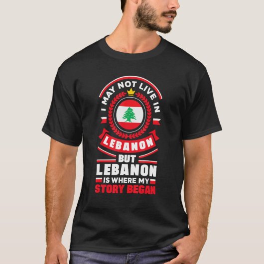 libanesischer libanesischer Flag Zitat T-Shirt (Vorderseite)