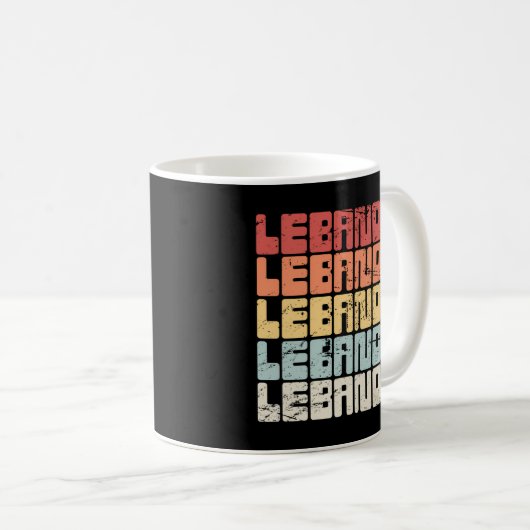 Libanesischer Stolz Beirut Tripoli Libanon Kaffeetasse (VorderseiteRechts)