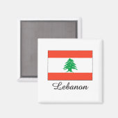 libanesisches Flag-Design Magnet (Vorderseite/Rückseite)