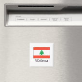 libanesisches Flag-Design Magnet (In Situ (Geschirrspüler))