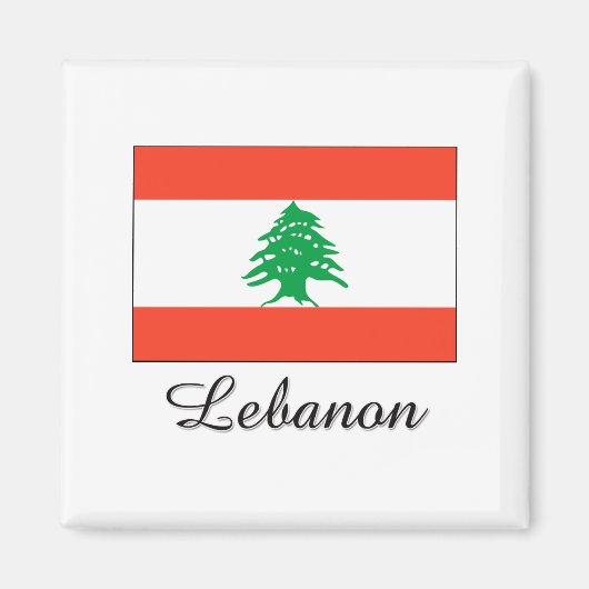 libanesisches Flag-Design Magnet (Vorne)