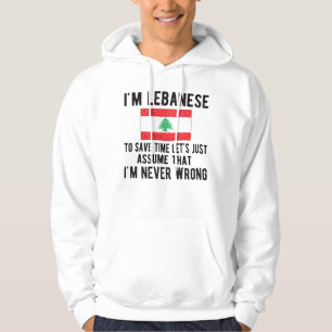 Libanesisches Kulturerbe Libanon Roots Libanesisch Hoodie