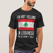 Libanesisches Kulturerbe Libanon Roots Libanesisch T-Shirt (Vorderseite)