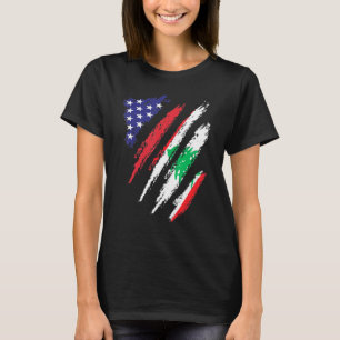 Libanon American Grown Flag USA Patriot Heritage T-Shirt