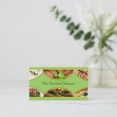 Libanon - Arabische Lebensmittel-Geschirr-Visitenk Visitenkarte (Stehend Vorderseite)