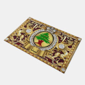 Libanon (Arabische Schrift) Tor Mat Fußmatte (Schrägansicht)