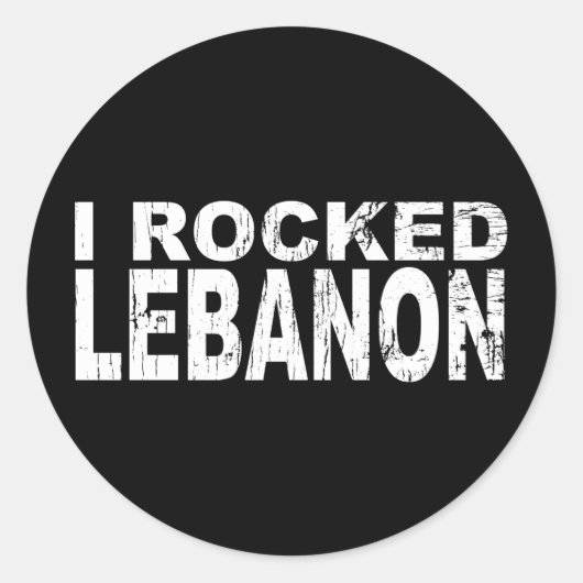 Libanon-Aufkleber Runder Aufkleber (Vorderseite)
