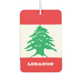 Libanon Car Air Freshener, libanesische Flagge Autolufterfrischer (Vorderseite)
