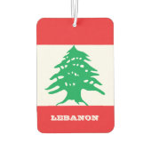 Libanon Car Air Freshener, libanesische Flagge Autolufterfrischer (Rückseite)