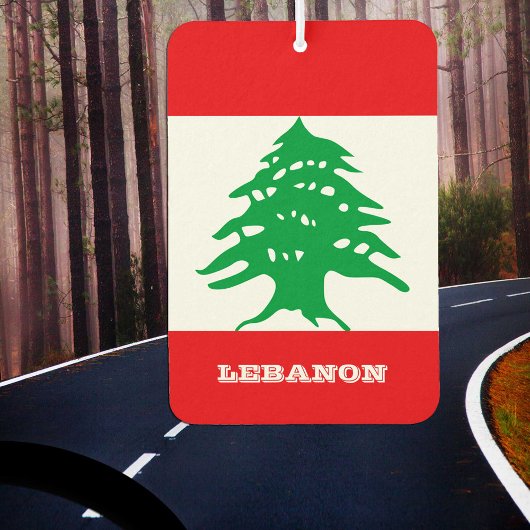 Libanon Car Air Freshener, libanesische Flagge Autolufterfrischer