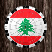 Libanon - Dartboard & Libanon - Flagge / Spielbret Dartscheibe