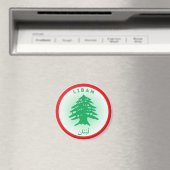 Libanon-Erbe-Emblem Magnet (In Situ (Geschirrspüler))