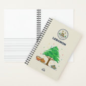 Libanon-Erbe & Zedernbaum-Fotoarchiv Notizblock (Innen)