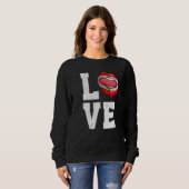 Libanon Fahne Fan Liebe Libanon Sweatshirt (Vorne ganz)