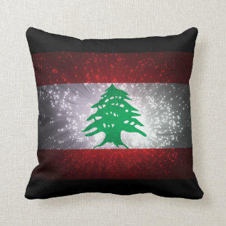 Libanon Flag Feuerwerk Kissen