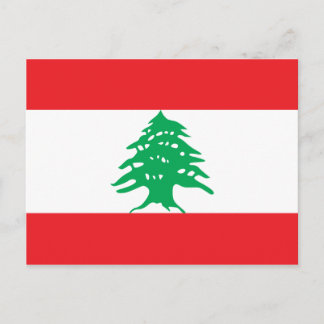 Libanon Flag Postkarte