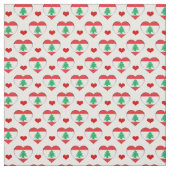 Libanon Flag & Red Heart mode Fabric / Libanon Stoff (Muster)
