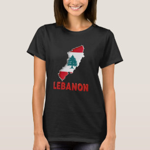 Libanon Flag Zedernbaum Beirut Libanesische arabis T-Shirt