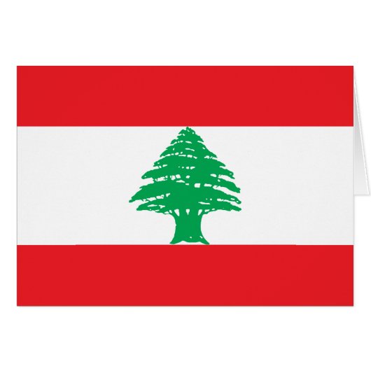Libanon-Flagge (Vorderseite (Horizontal))