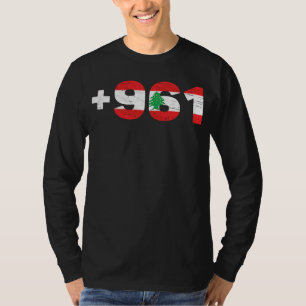Libanon-Flagge +961 Lobnan  Libanesen Lebnan Liebe T-Shirt