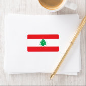 Libanon-Flagge Adressaufkleber (Insitu)
