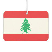 Libanon-Flagge Autolufterfrischer (Rückseite)