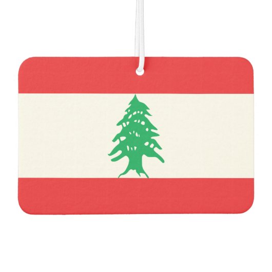 Libanon-Flagge Autolufterfrischer (Vorderseite)