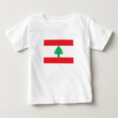 Libanon-Flagge Baby T-shirt (Vorderseite)
