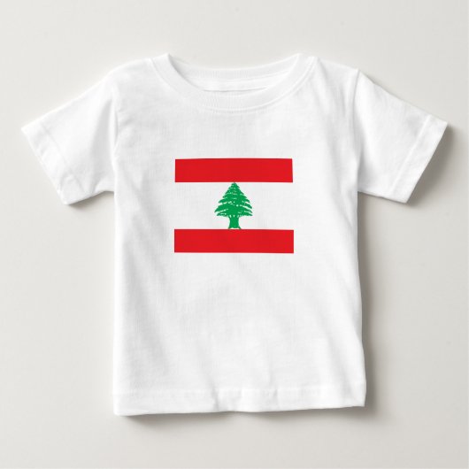 Libanon-Flagge Baby T-shirt (Vorderseite)