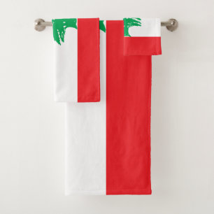 Libanon-Flagge Badhandtuch Set
