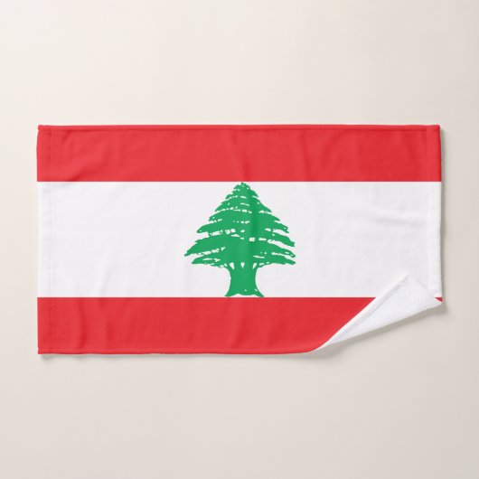 Libanon-Flagge Badhandtuch Set (Handtuch)
